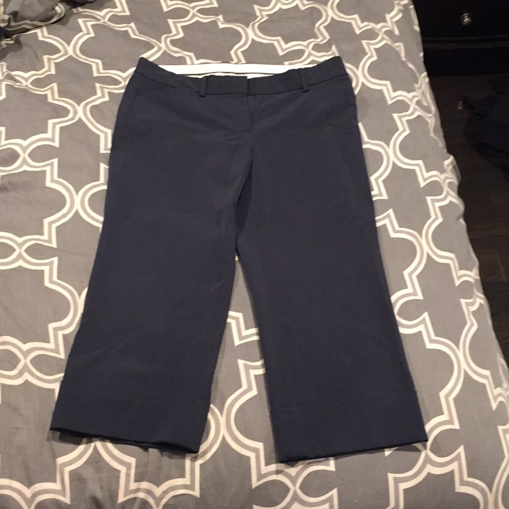 Navy capris